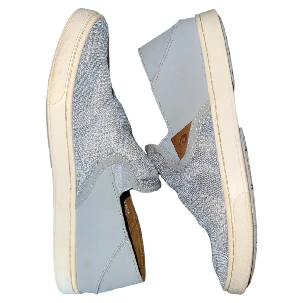 Olukai Pehuea Slip-On Sneakers‎ Light Blue W8 EUR 38 Comfort Casual Shoes